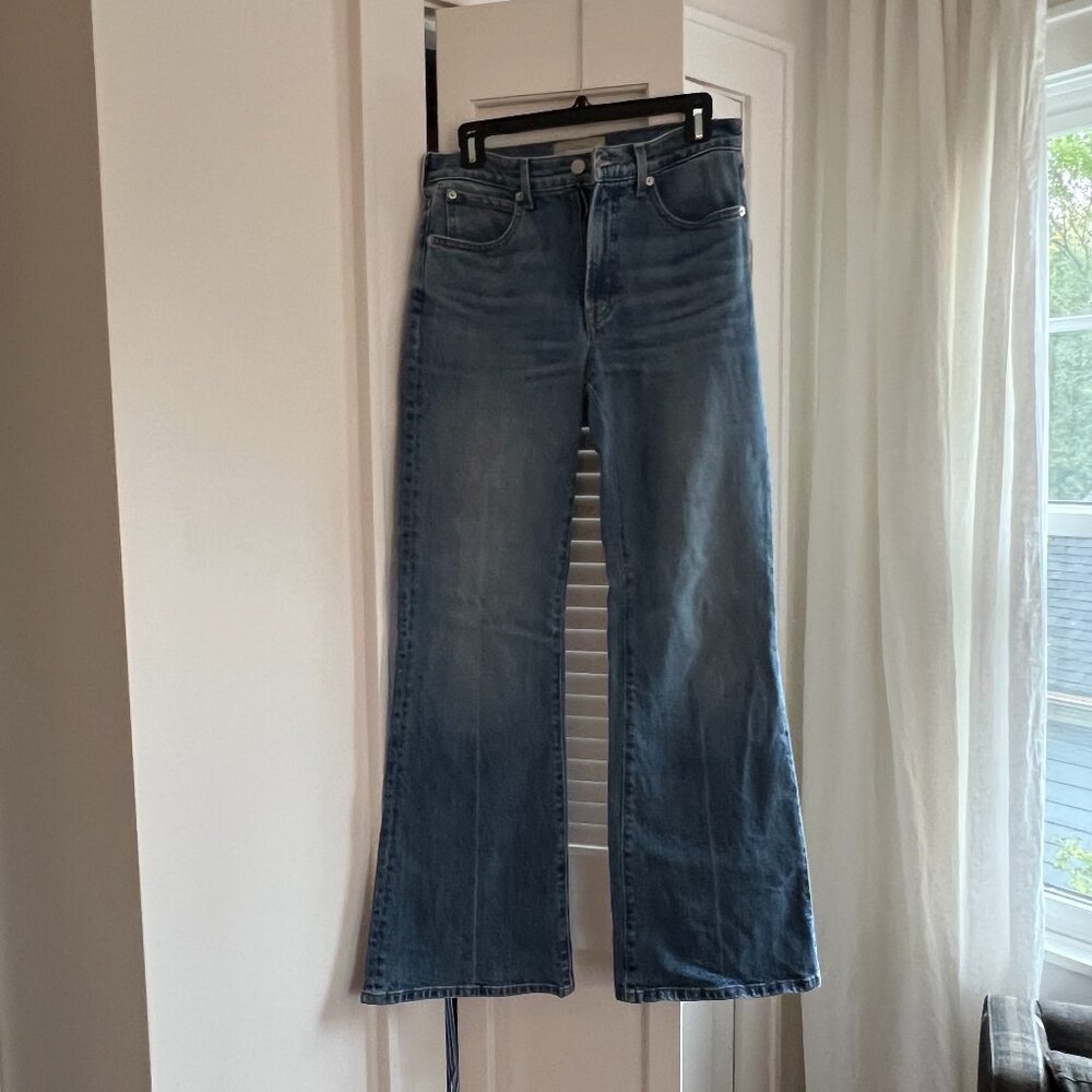 Everlane High Rise Flare Bright Indigo 26 Regular.